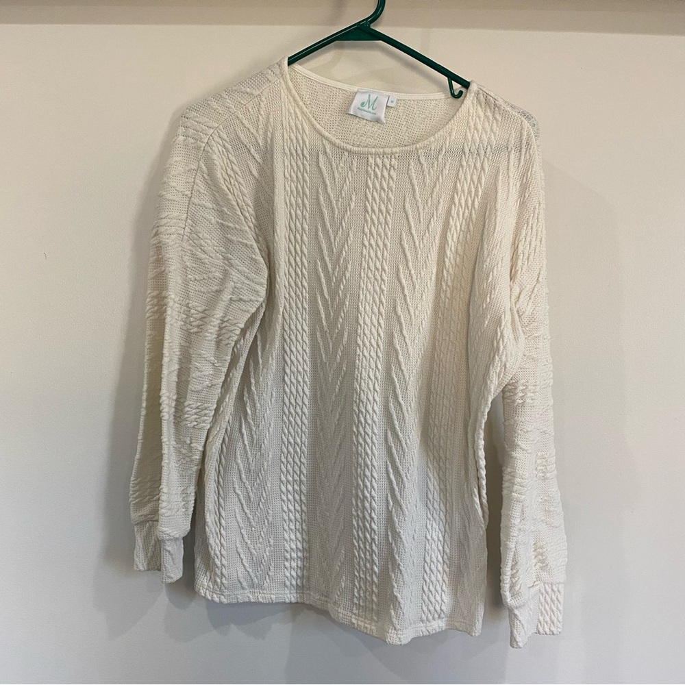 The Mint Julep Cream Sweater